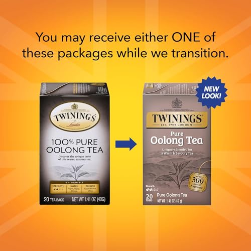 Twinings Pure Oolong Tea (2-Pack, 40 Count)