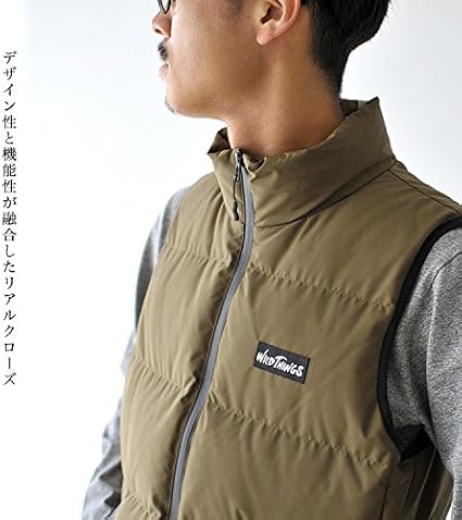 Amazon ワイルドシングス Wild Things Nome Down Vest ダウンベスト Wtn L Cacao ベスト 通販