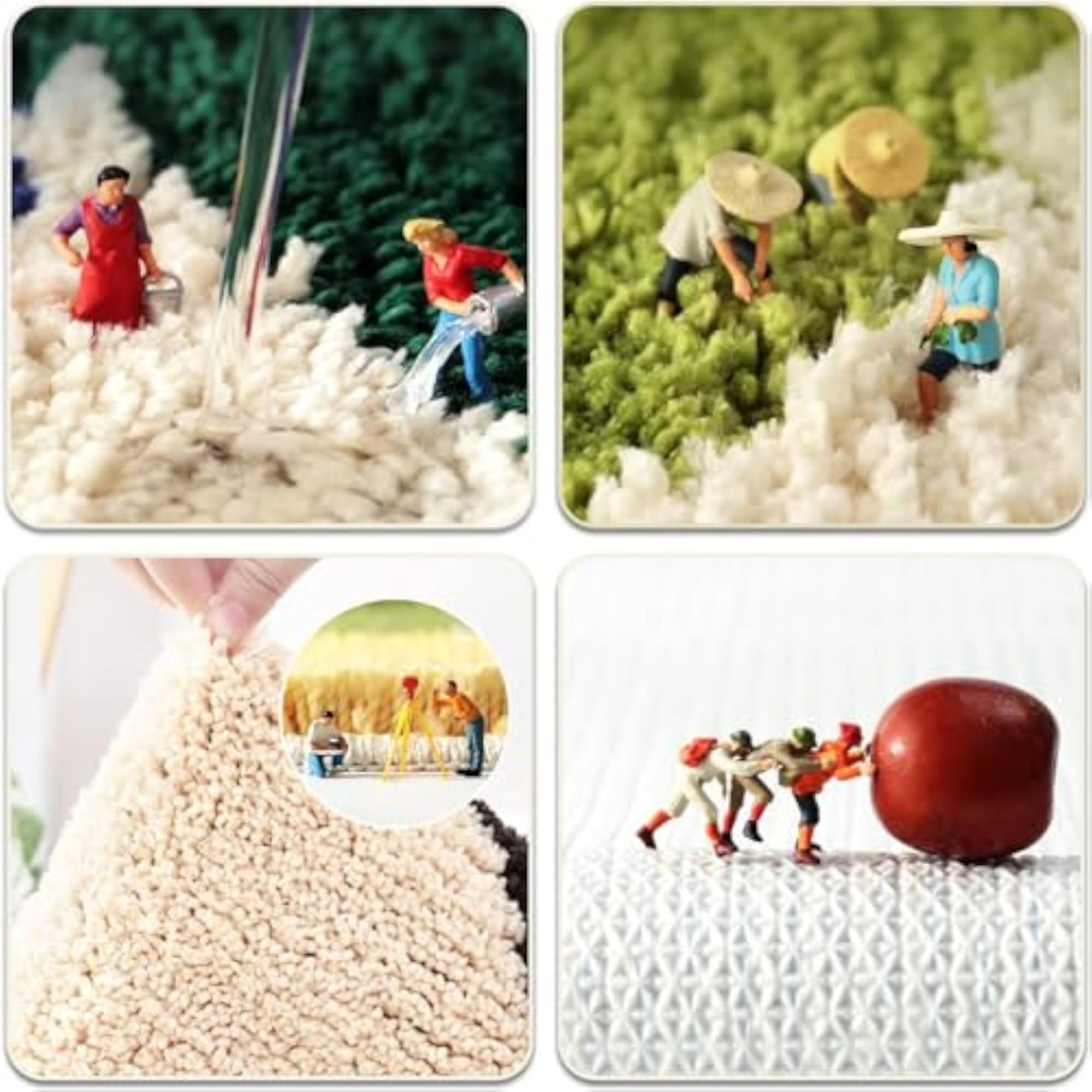 Non-Slip Colorful Soft Fluffy Microfiber Bath Mat