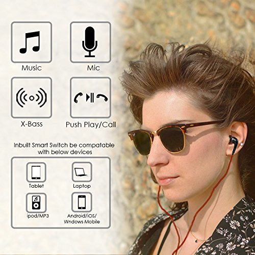 Image of SoundMAGIC ES11S in-Ear Wired Headphones (Black /Red)