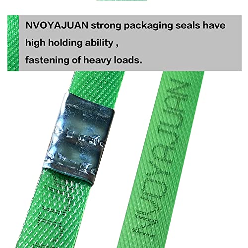 Nvoyajuan Packaging Strapping Open Serrated Seals For 5/8" Strap Width Polyester (Pet) Strapping, Banding Strapping Clips Plastic Poly Strapping Metal Buckle(Pack Of 100) #TOP2
