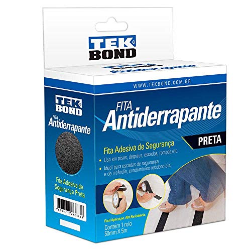Fita Antiderrapante Tekbond Preta 50MMX5M