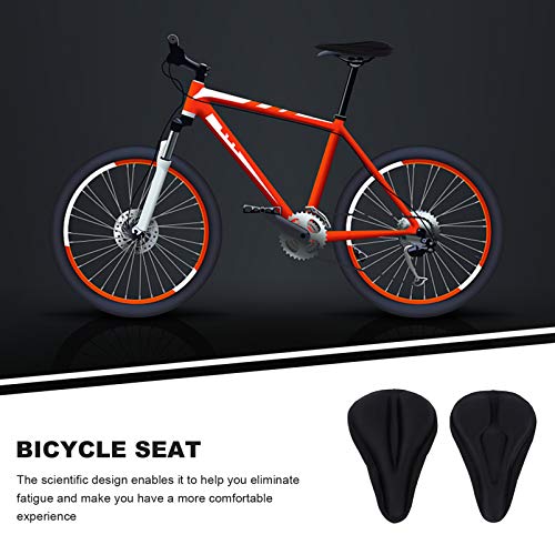 BESPORTBLE, 2 peças, capa de selim de bicicleta, almofada de silicone para assento de bicicleta, ass