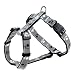 Trixie 12232 Silver Reflect H~Geschirr, S–M: 40–65 cm/20 mm, schwarz/silbergrau