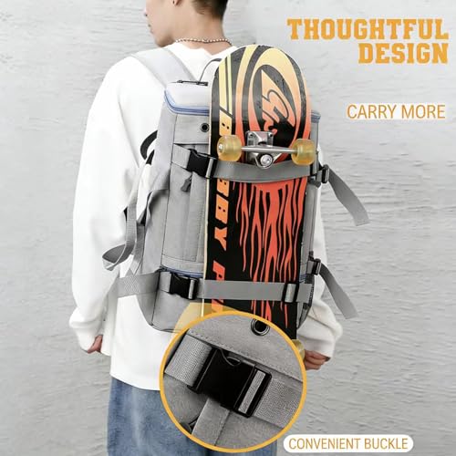 Sac à dos de skateboard, sac de voyage multi-usages, design tendance pour patinage, déplacement, camping, voyage
