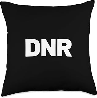 DNR Do Not Resuscitate Medical Hospital Throw Pillow