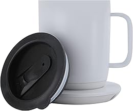 Coffee Mug Lids for Ember 14 oz Temperature Control Smart Mug 2, Splash Proof Open - Close Slide Lid, Coffee Mug Lid Replacement with Sealing Silicone, 100% Perfect Fit Coffee Cup Cover (14 oz Mug)
