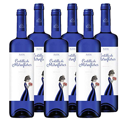 Vino verdejo Castillo de Miraflores de 75 cl - D.O. Rueda - Bodegas Grupo Estevez (Pack de 6 botellas) Cover