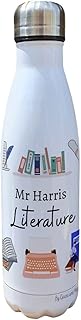 Personalised English Literature Teacher Insulated Bottle - Gift for Literature Lovers - Personalised Student Thermal Flask - Water Bottle
