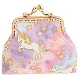 LRXIYODE 1pieza Cartera De Cambio De Unicornio para Niñas Monedero Diseño De Dibujos Animados para Almacenamiento De Cosméticos y Tarjetas