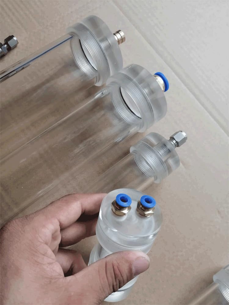 1 tubo de secado acrílico, tubo de filtro de gas for eliminación y purificación cromatográfica de agua.(Aluminum Lid 60x200mm)