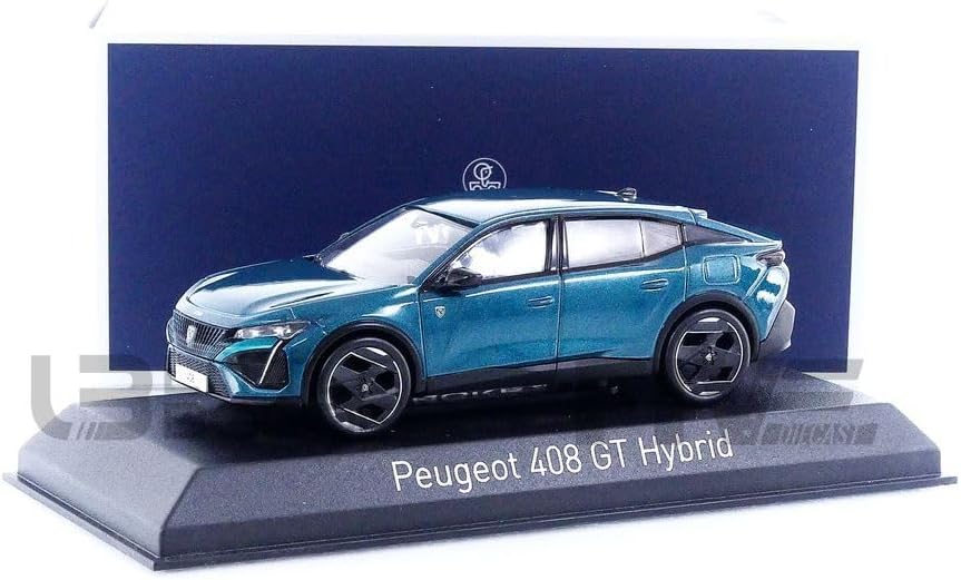 MODELLINO in Scala COMPATIBILE CON Peugeot 408 GT Hybrid 2023 OBESSION Blue 1:43 NOREV NV474810