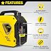 Champion Power Equipment 92001i 2200 Watt Petrol Portable Inverter Generator - 240V, 79cc Engine, 4.0L - The Mighty Atom - Super Lightweight, True Sine Wave, EZ Start, Ultra Quiet