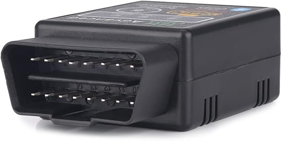 Erisin OBD2 Diagnosegerät OBD2 Bluetooth Adapter Auto Diagnose-Scanner Tool Auto Fehlerprüfwerkzeug Motorsystem Diagnosewerkzeug für Android Gerät Schwarz