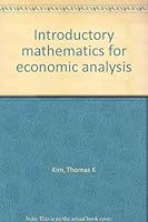 Introductory mathematics for economic analysis B0006DYJ8K Book Cover