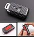 ontto Car Key Cover Case Carbon Fiber Texture Key Shell Soft Silicone Case with Keychain Key Rring Prevent Falling and Scratch Fit for Mitsubishi ASX Outlander Accessories (Black)