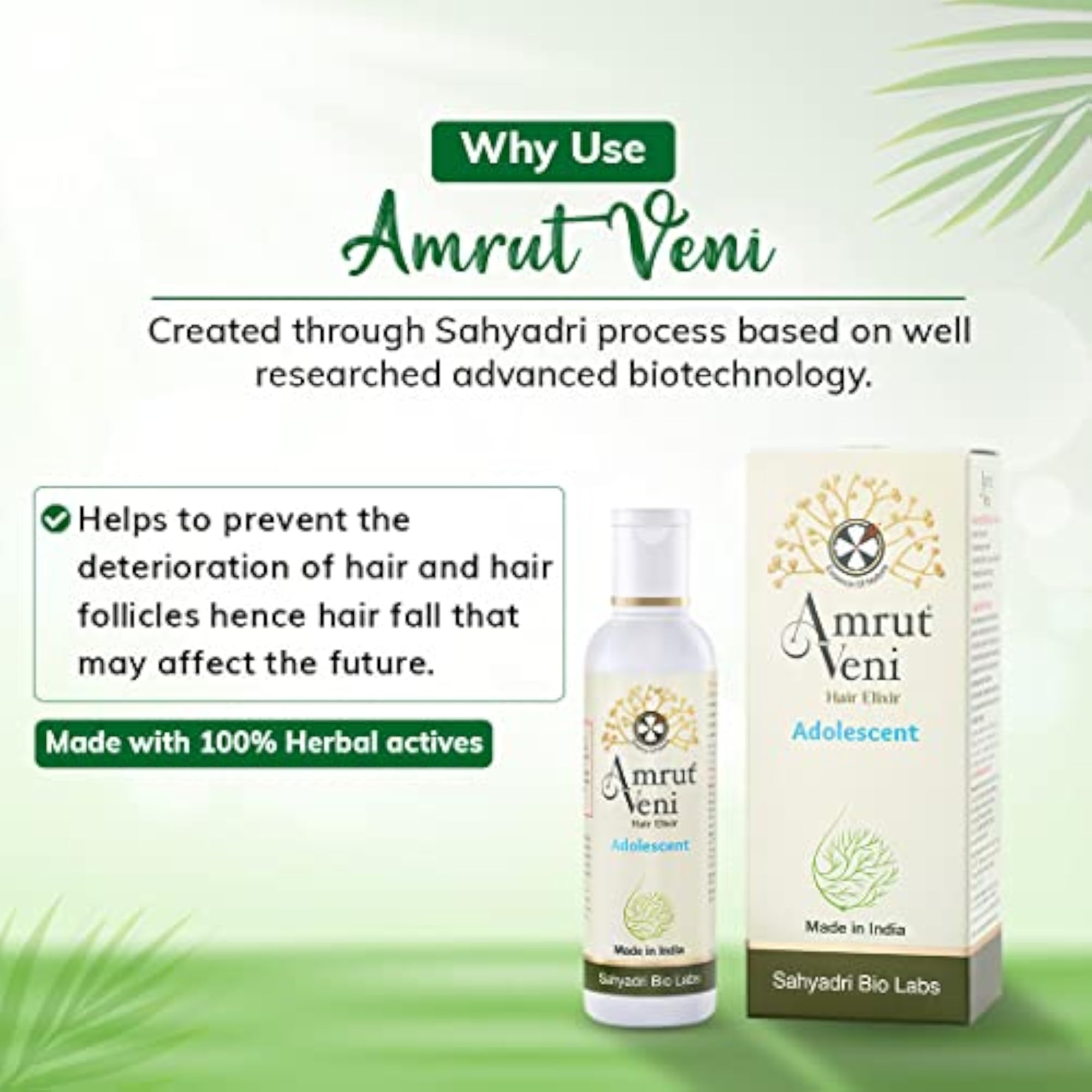 Hair Oil for Adolescents & Teenagers, 100ML