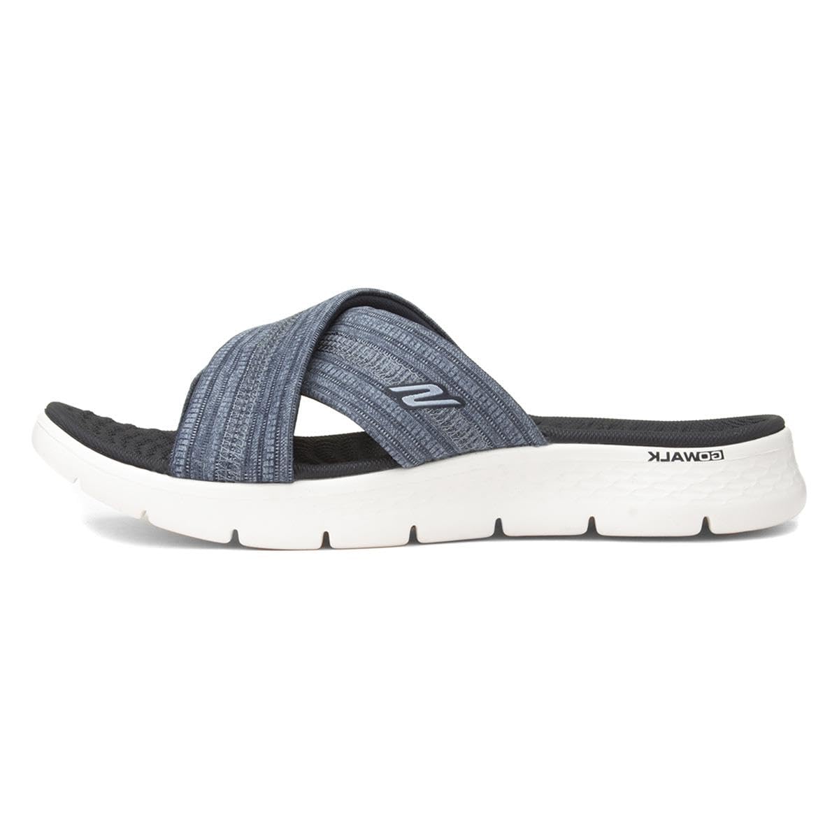 Skechers O-T-G Womens GO Walk Flex Sandal Impressed, Navy Textile, 6 UK