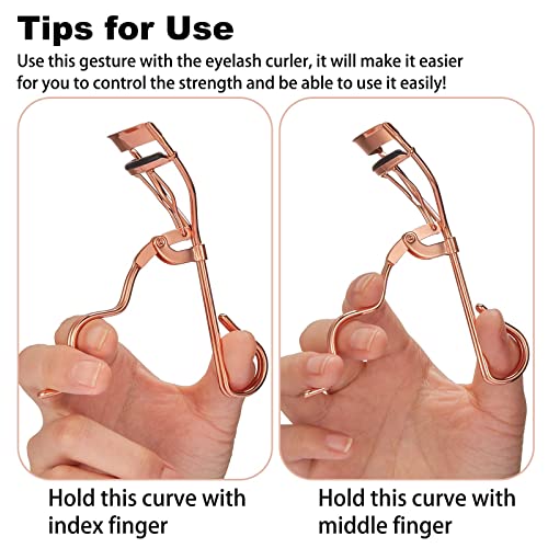 Eyelash Curler Forats Classic Eye Lash Curler - Eyelashes Curlers With Extra Silicone Replacement Pads - Creates Eye-Opening & Lifted Lashes #TOP1