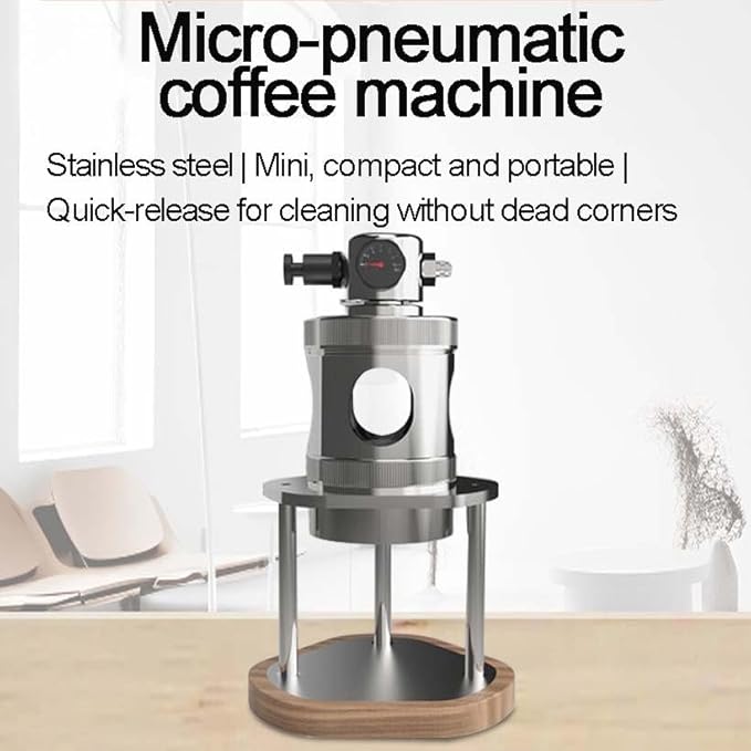 Cafetera Portátil Manual de Espresso con Manómetro y 16 Bar de Presión miniatura 3