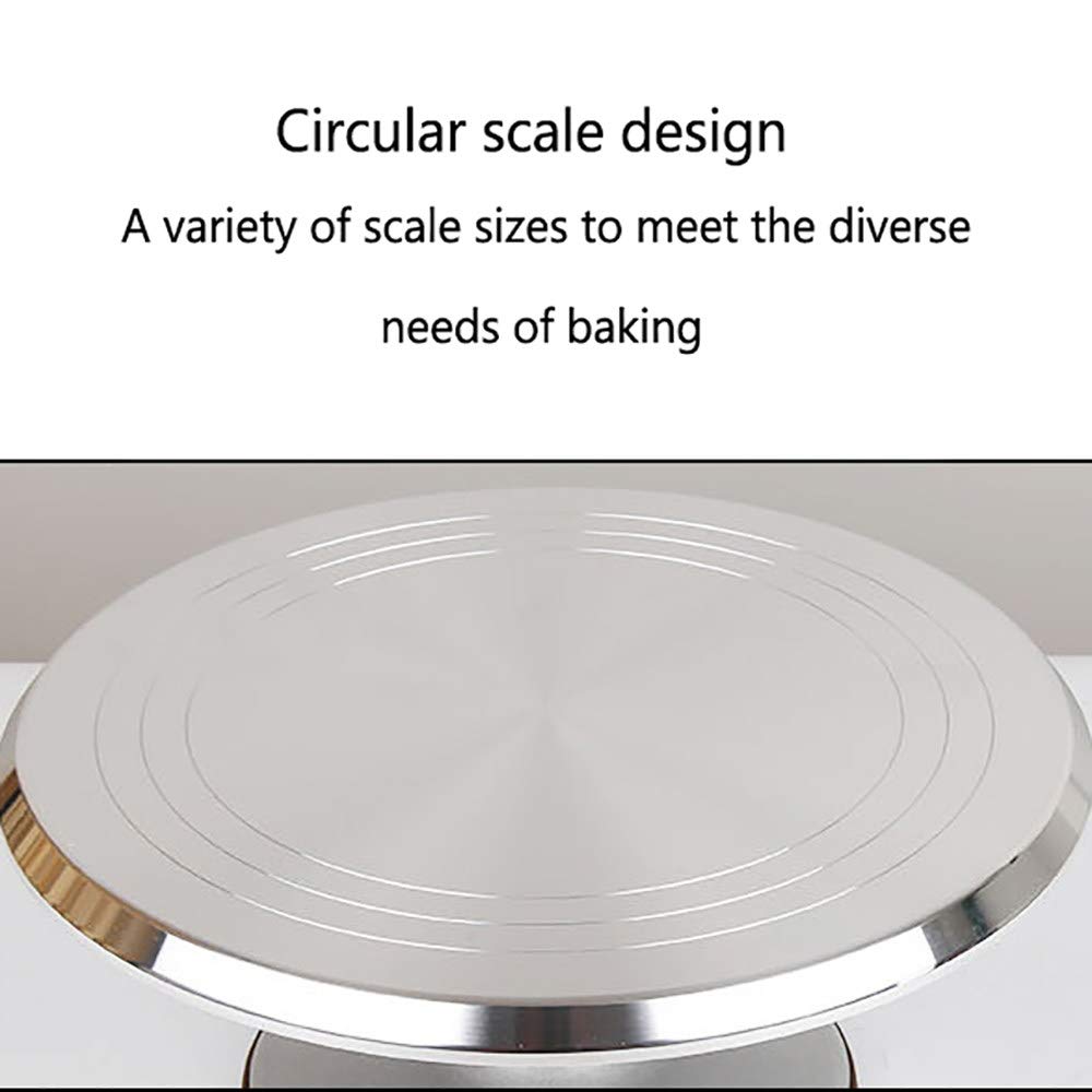 Yizish Draaitafel Voor Taarten - Aluminium Draaiplateau 12 Inch | Voor Het Decoreren Van Cakes, Cupcakes & Gebak