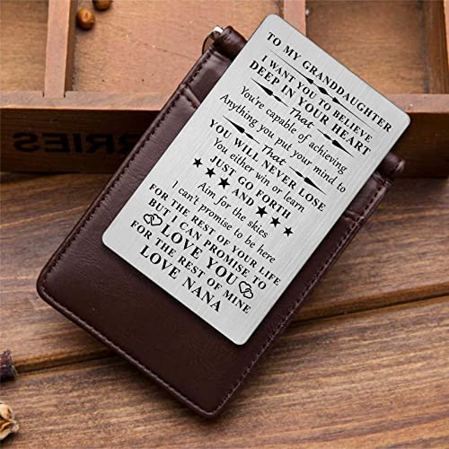 TGCNQ Granddaughter Gifts from Nana - Inspirational Card Gifts for Granddaughter - Granddaughter Gifts from Grandma for Graduation Birthday Christmas2