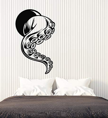 Vinyl Wall Decal Tentacles Octopus Sea Marine Monster Stickers Mural Large Decor (G4827) Black #TOP13