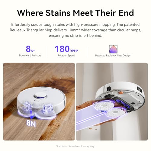 Image of NARWAL Freo X10 Pro Robot Vacuum and Mop Combo, 11,000Pa Suction,DualFlow Tangle-Free System, MopExtend Edge Cleaning, Self-Emptying, Auto Mop Wash & Dry, for Pet Hair & Hard Floors,White