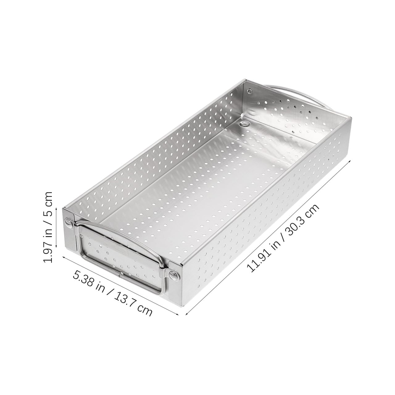 Metal Utensil Holder Storage Box Stainless Steel Utensil Cutlery Drawer Organizer Silverware Spatulas Drying Rack for Kitchen Countertop, Kitchen Home Office Organizers ,Silver,11.92 X 5.39 X 1.96 In