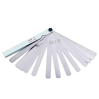 Sourcing Map 10pcs Mn Steel Feeler Gauge 0.9mm Thickness 150mm Length Metric Filler Thickness Gage Gap Measuring Tool Single Blade