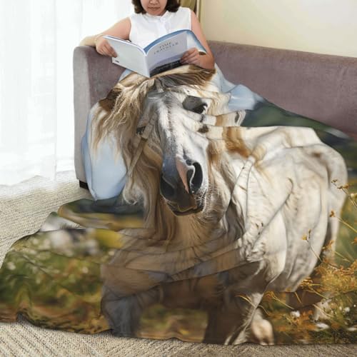 Plaid imprimé cheval pour des soirées cocooning au salon - 7