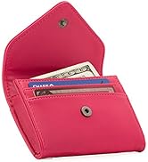 Otto Angelino Leder Geld und Kreditkarten Organizer Geldbörse - RFID Schutz – Unisex (Rosa)