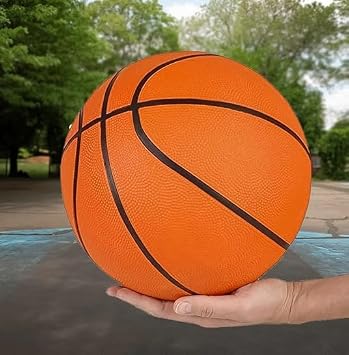 BuzzingBee™ Inflatable Basketball Look Activity Ball for Kids/Infants [ Without Pin ], Pack of 1