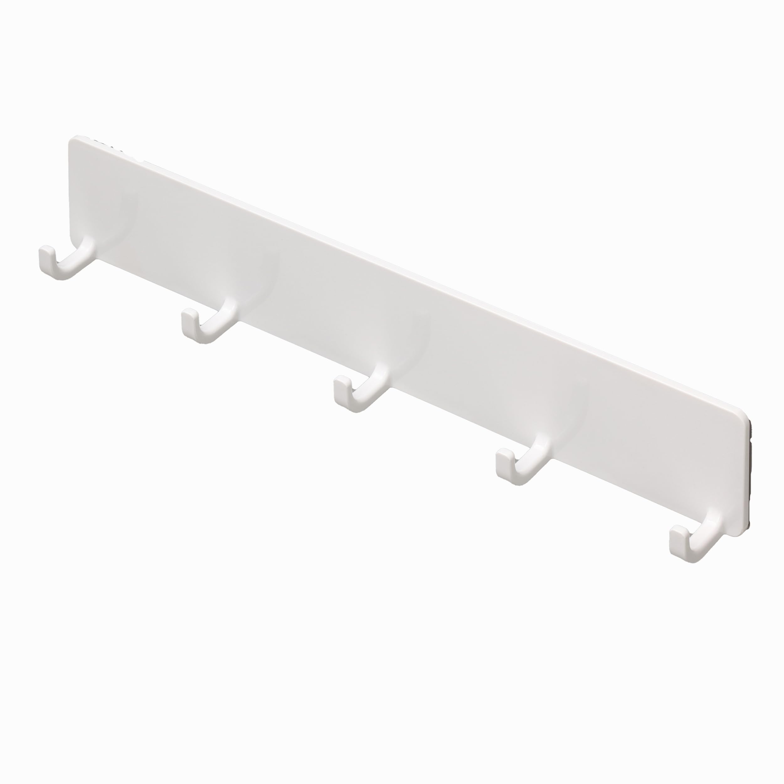 ???? SQ Magnetic Bath Hooks, 5 Rows Bathroom Rack, ?28×2.9×5cm, wht