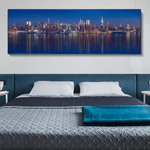 Toile art affiches pour habiller un mur vide au-dessus du lit sans encombrer l'espace