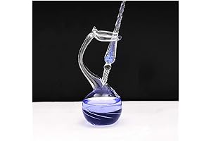 Glass Dip Pen Washing Holder Crystal Inkwell Signature Fountain Pen Seat Office...