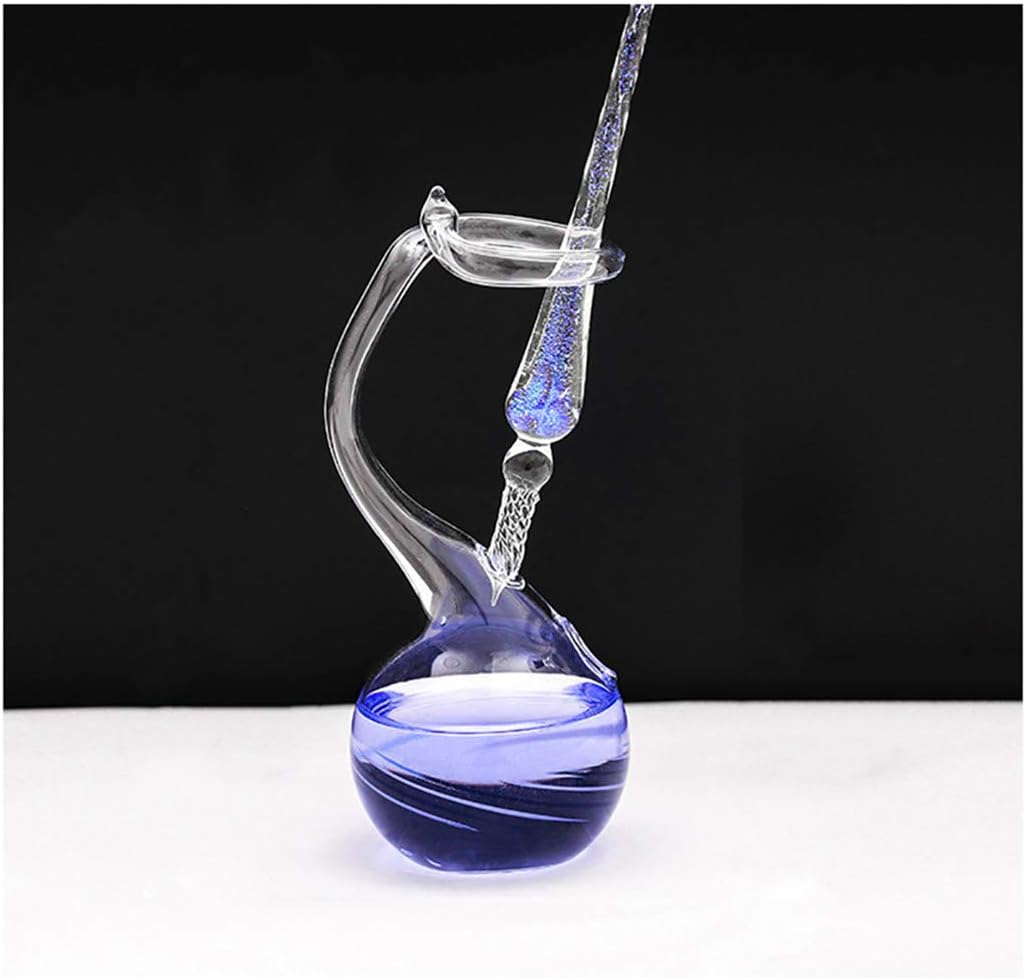 Glass Dip Pen Washing Holder Crystal Inkwell Signature Fountain Pen Seat Office Student Graduation Birthday Present Gift (Penholder only)