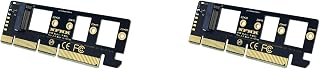 GZSHUNLI 2X Expansion Card M.2 NVME SSD to PCIE 3.0 X16/X8/X4 Desktop SSD Adapter Card Support 2230 2242 2260 2280 Size SSD