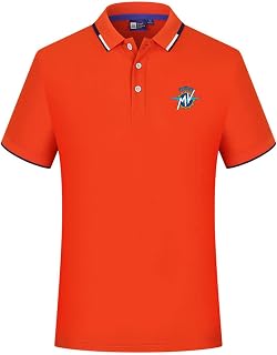 Mens Golf T-Shirt Polo Half Sleeve for MV Print Golf Short Sleeve Slim Sweatshirts Lapel Polo Shirts Summer Pullover Tee Tops