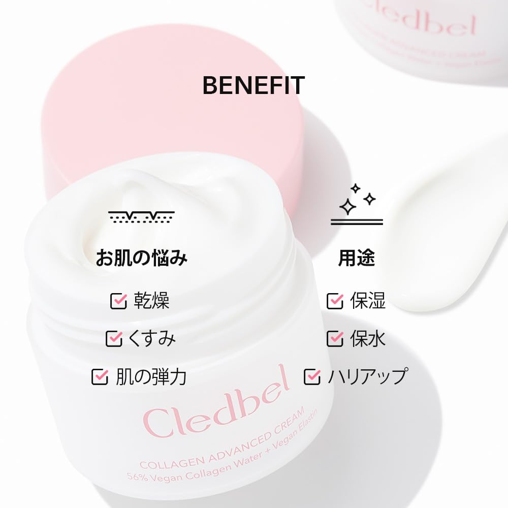 Collagen Advanced Cream, Daily Firming & Hydrating Cream, All Skin, Peptides & Hyaluronic Acid, Elastin, Ceramides, Korean Skincare, Korean Beauty, Paraben-Free, 50ml/1.7fl. Oz