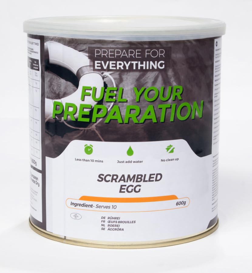 Fuel Your Preparation – Huevos Revueltos 600 g | Comida Liofilizada Larga Conservación 25 Años |