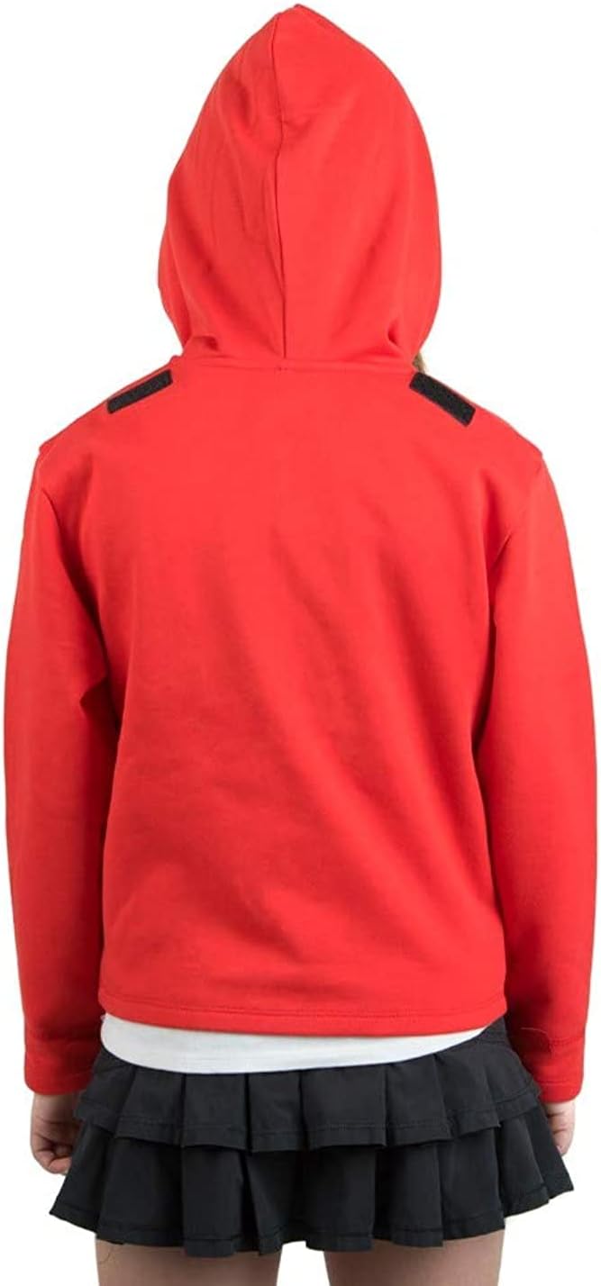Youth Girls' Wonder Woman Hoodie Sweatshirt w/Cape-Large