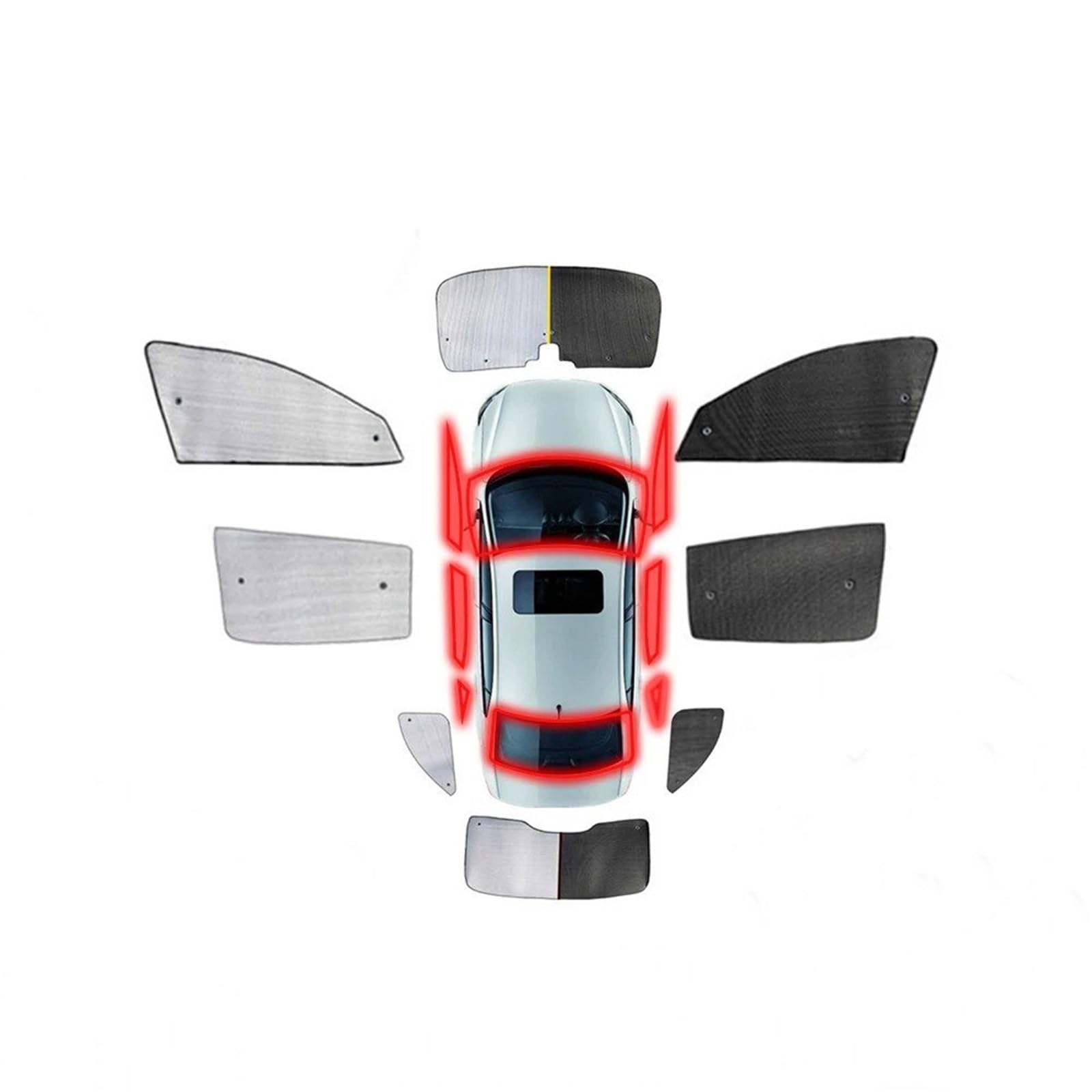 Parasol Parabrisas Coche Para Hyundai Para H-1 Para Cargo Para Imax Para Grand Para Starex Para TQ 2007-2023 Cubiertas Parasoles Parabrisas Trasero Alfombrilla Accesorios Coche Sol Sombra(Rear sunshad