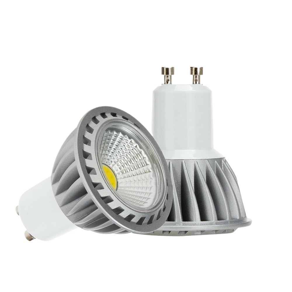 Luci, Confezione da 5, faretto LED COB 6W GU10/E27 AC85-265V Lampada in Alluminio Non dimmerabile, lampadine per Uso Domestico