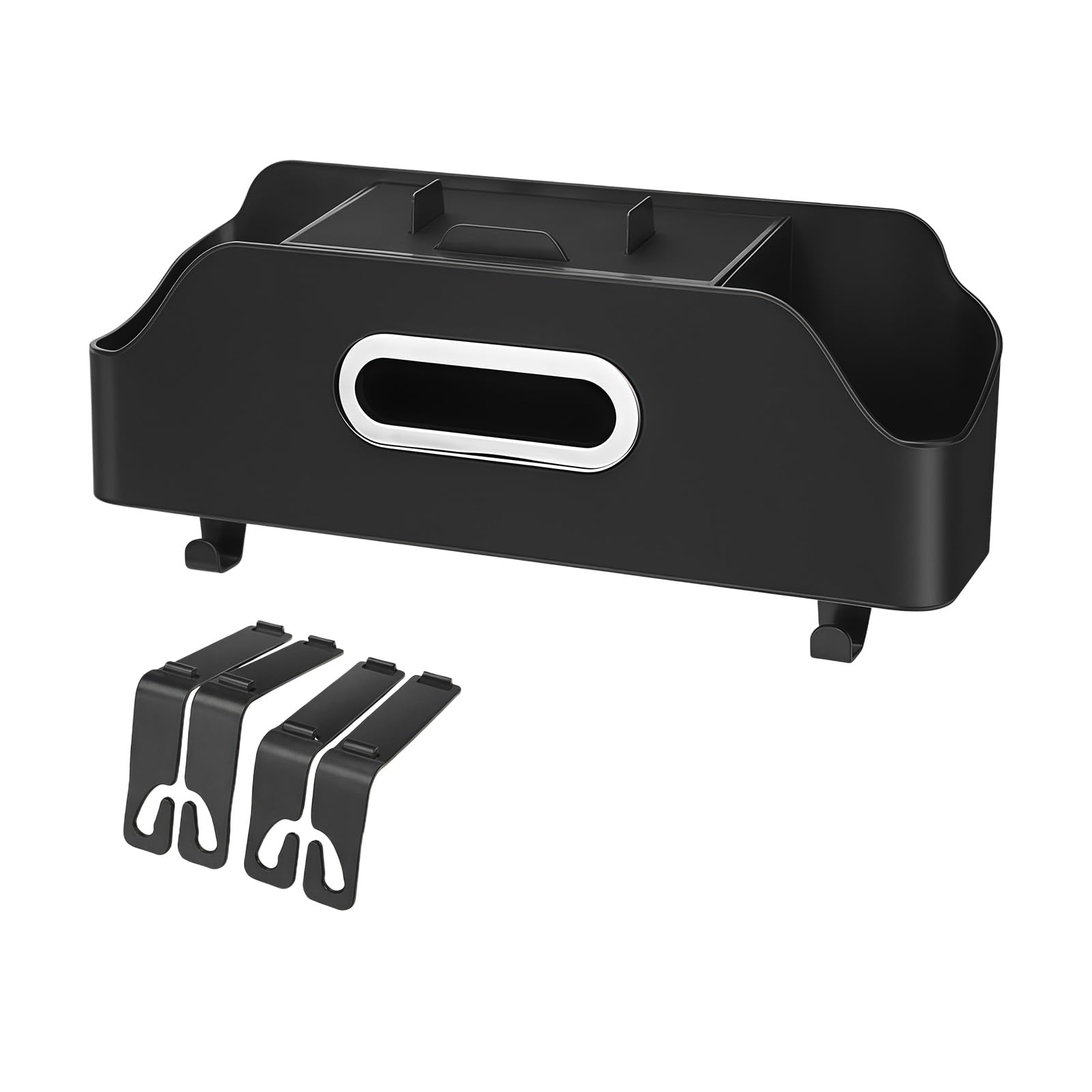Kangnice Multifunctional Back with Compartments Hooks for Storage Tissues ABS Leather Car Accessory