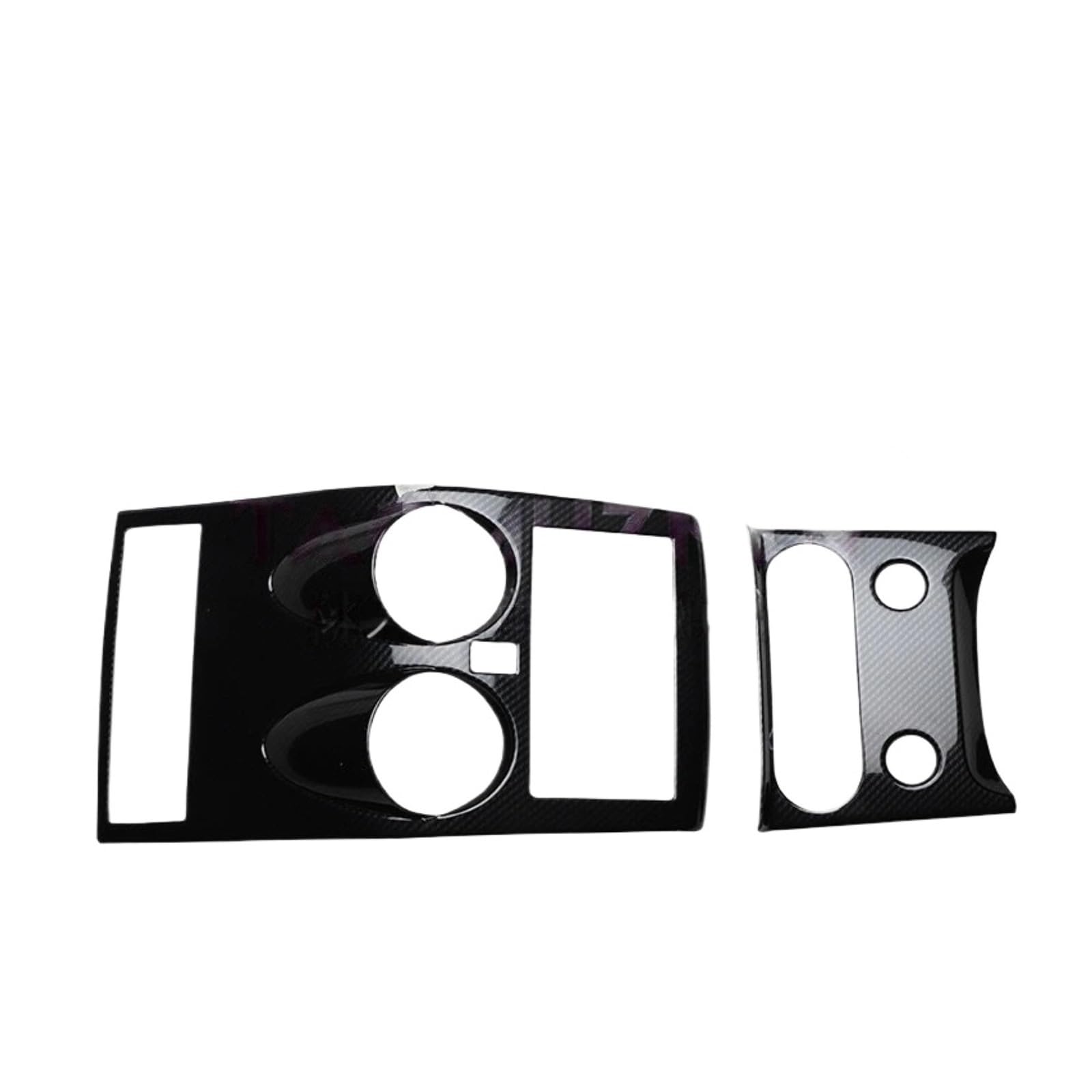 QBKGMEWCA Central Control Panel and Air Vent Trim Stickers Compatible for Qashqai 2008-2015 Models Carbon Fiber Including RosewoodInterior Modifications(Type27 2pcs)
