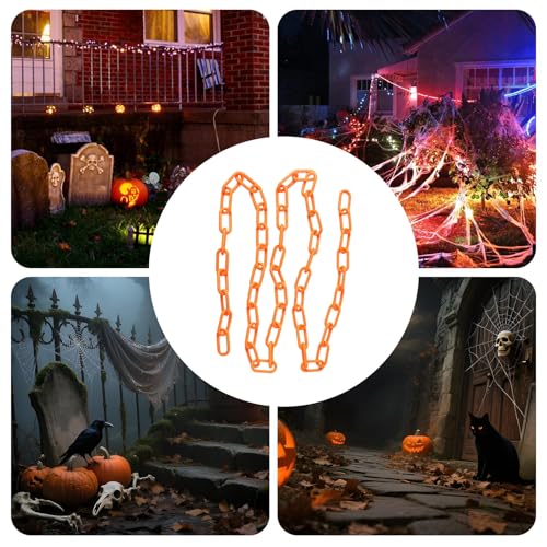 Guirlande lumineuse d'Halloween télécommandée pour décoration extérieure maison - 2