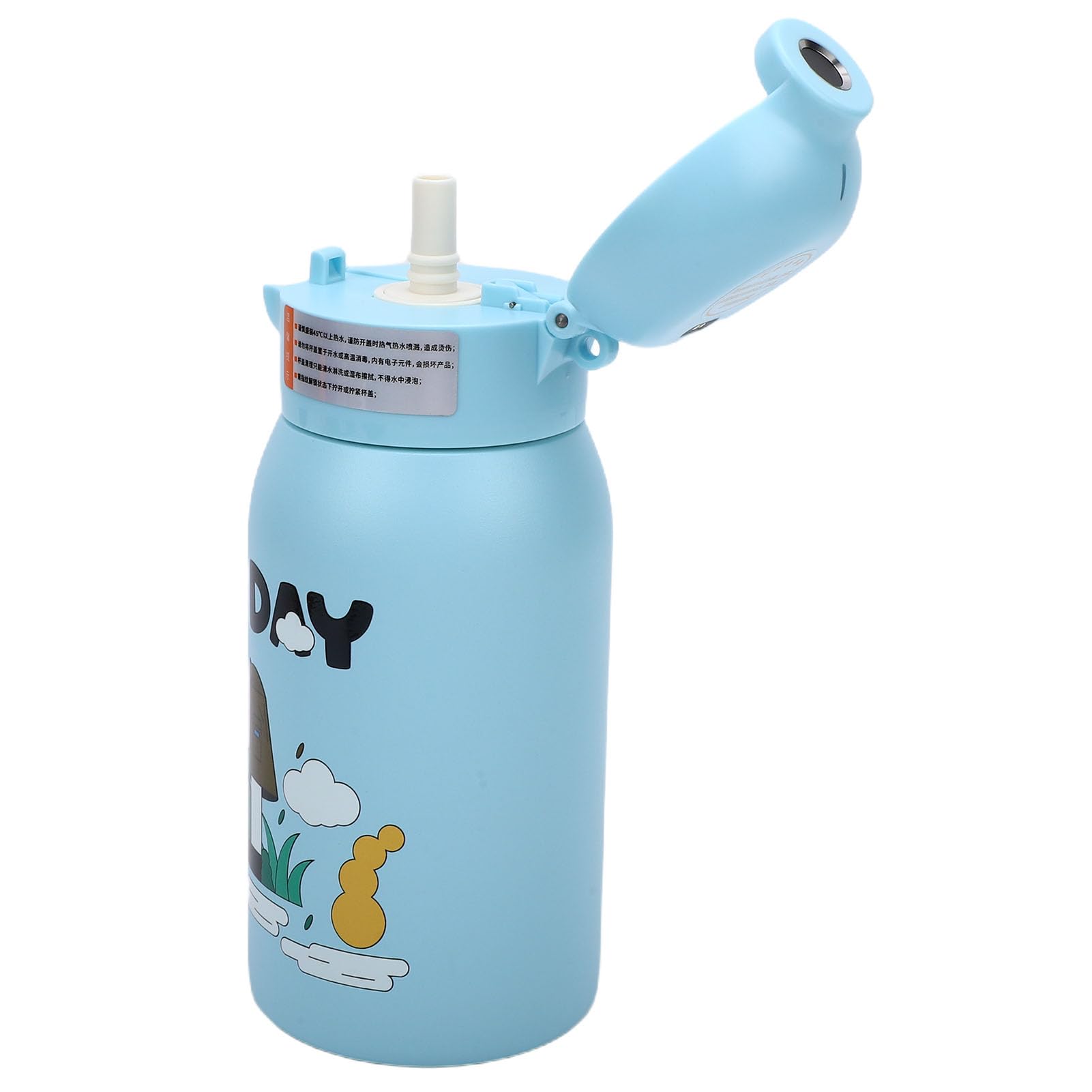 Sxhlseller Botella de Agua con Bloqueo Inteligente de Huellas Dactilares |Acero Inoxidable 316 con Aislamiento de 12 Horas, Capacidad de 500 Ml y Duración de Batería de 60 Días, R