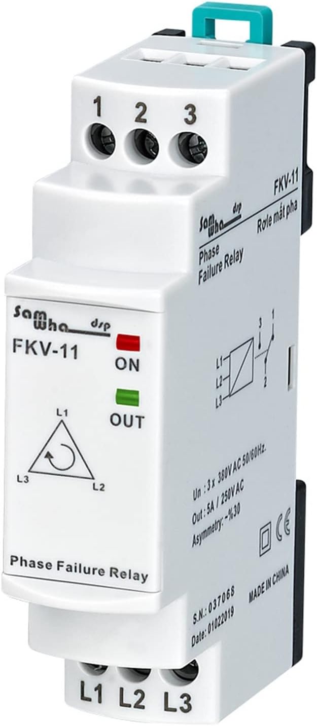 11 3 * 380VAC Non-Neutual Three-Phase Phase Failure, Asymmetry Relay
