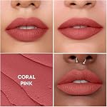 KIRO Non-Stop Airy Matte Liquid Lipstick - Coral Pink | Super-Pigmented, Long-Lasting & Lightweight | Waterproof, Smudge-Proof Formula Infused with Avocado & Apricot Oils for Nourished Lips | 5ml - Image 3